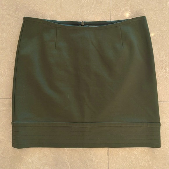 Trina Turk Olive Mini Skirt - Picture 1 of 8